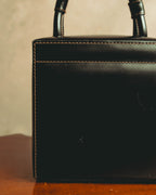 -SPECIAL- “LOEWE” Late 80’s-90’s Structured box vanity top handle bag
