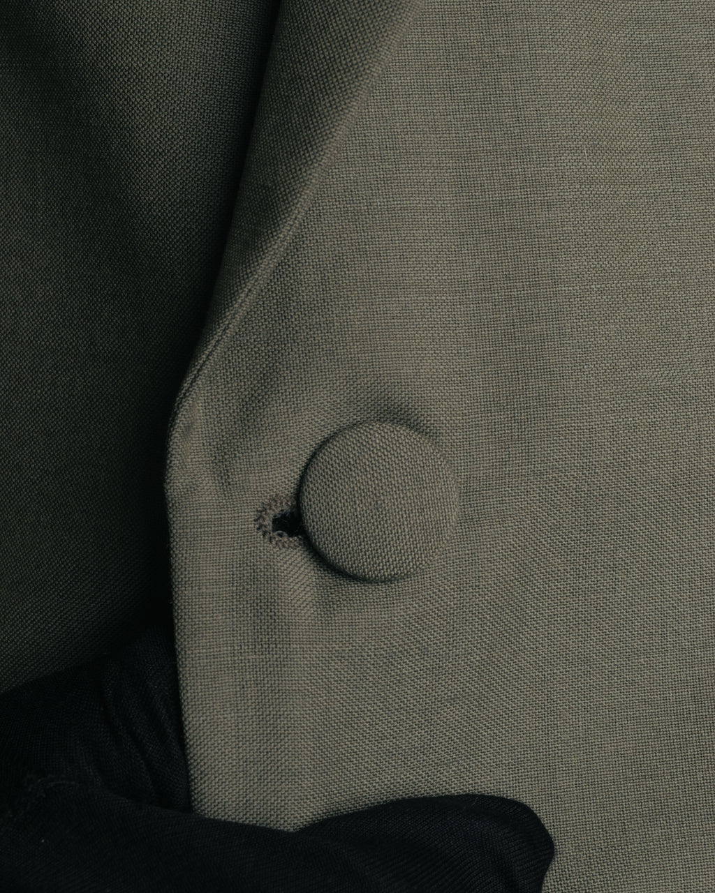 "PRADA" 2012AW Wool-mohair tailored jacket with contrast collar detail