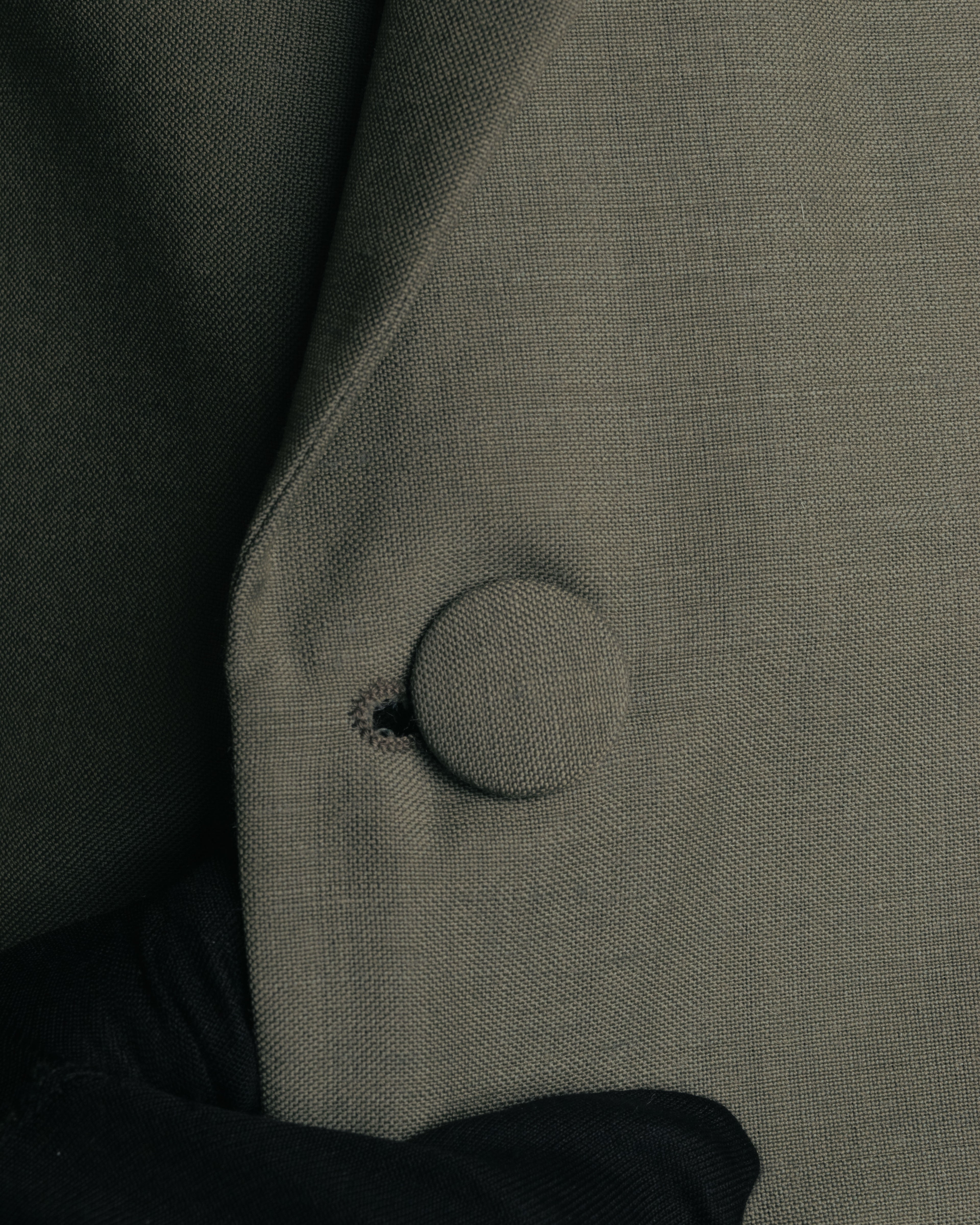 "PRADA" 2012AW Wool-mohair tailored jacket with contrast collar detail