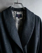 "ETRO" Shawl collar belted mid-length coat