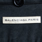 "BALENCIAGA" Glossy cotton military detail belted coat