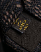 "LOUIS VUITTON" Damier check silk jacquard neck tie