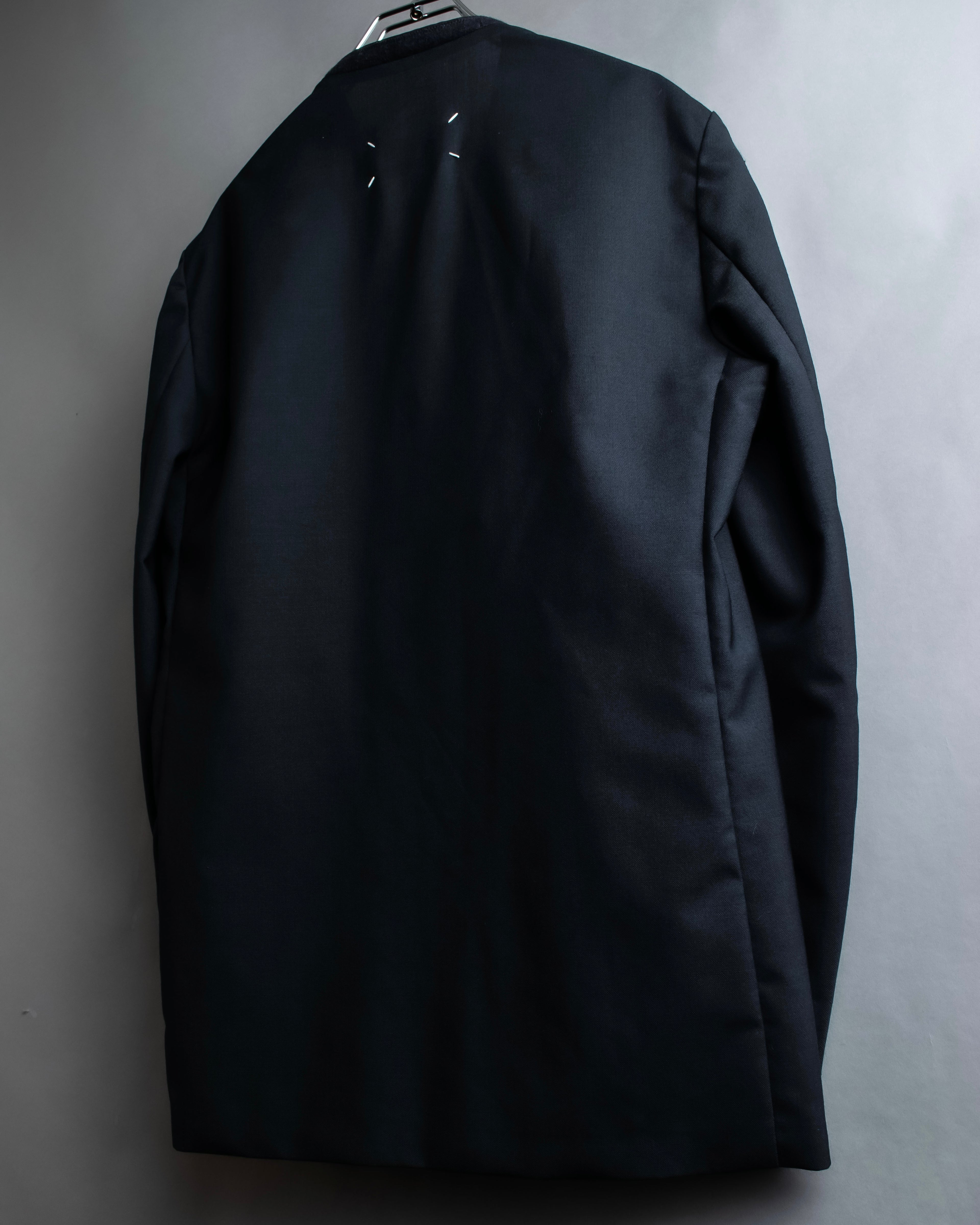 "MAISON MARGIELA" 20AW No-collar design wool tailored jacket