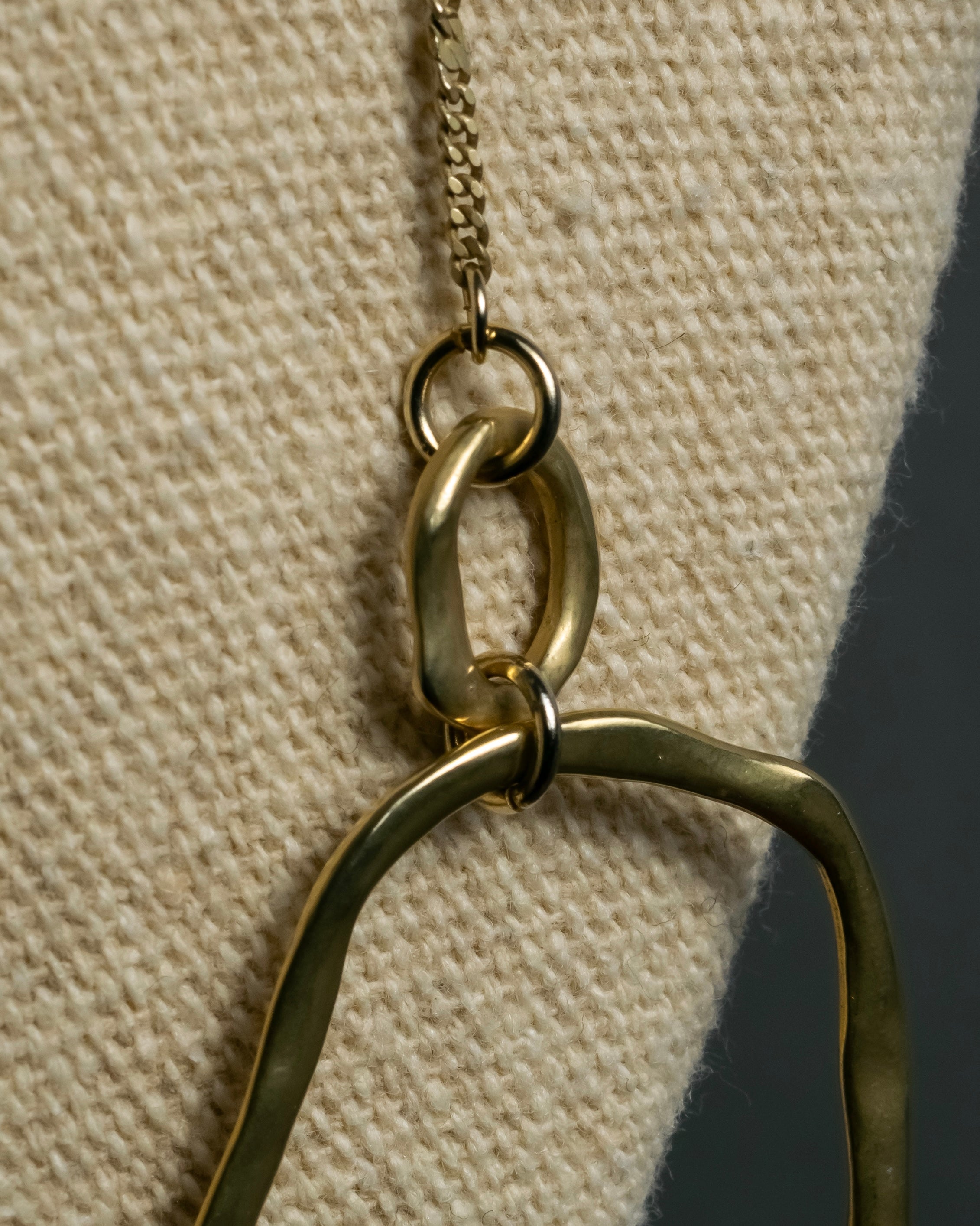 "Vintage organic ring necklace"