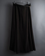 "HERMES" 90's Gold parts design derived from horse tack flared skirt