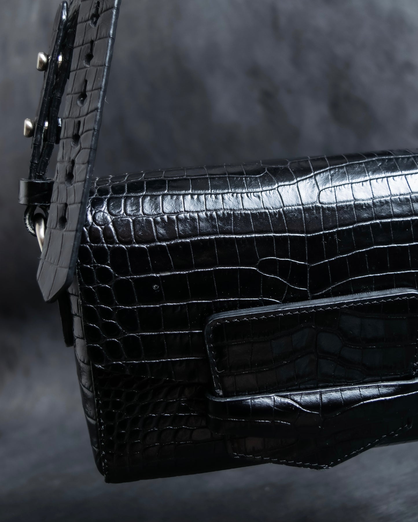 "DRIES VAN NOTTEN" Crocodile leather shoulder bag