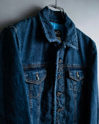 “D&amp;G” Tweed attached bijou button denim jacket