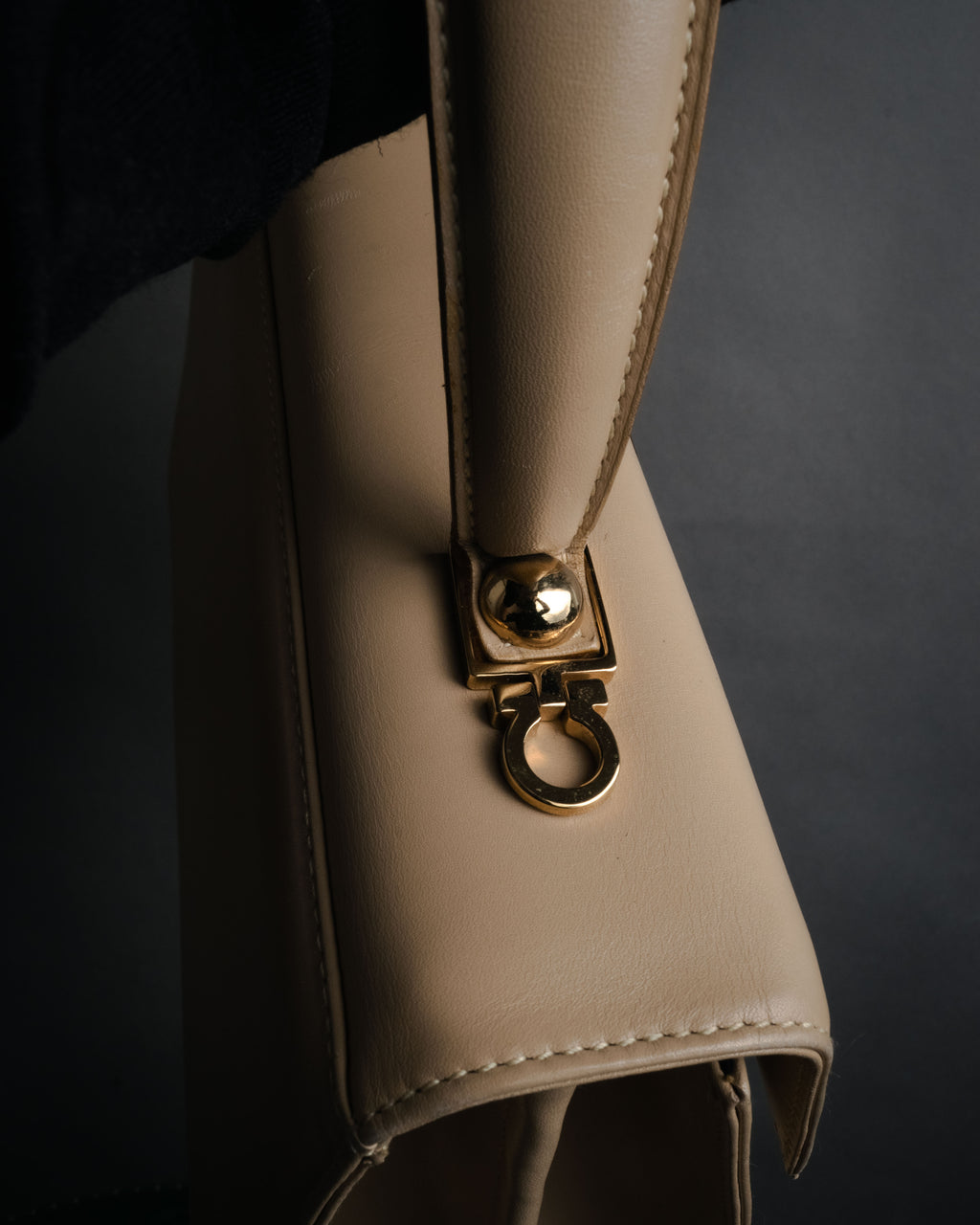 “Salvatore Ferragamo” 1990’s-00’s Gancini top handle bag