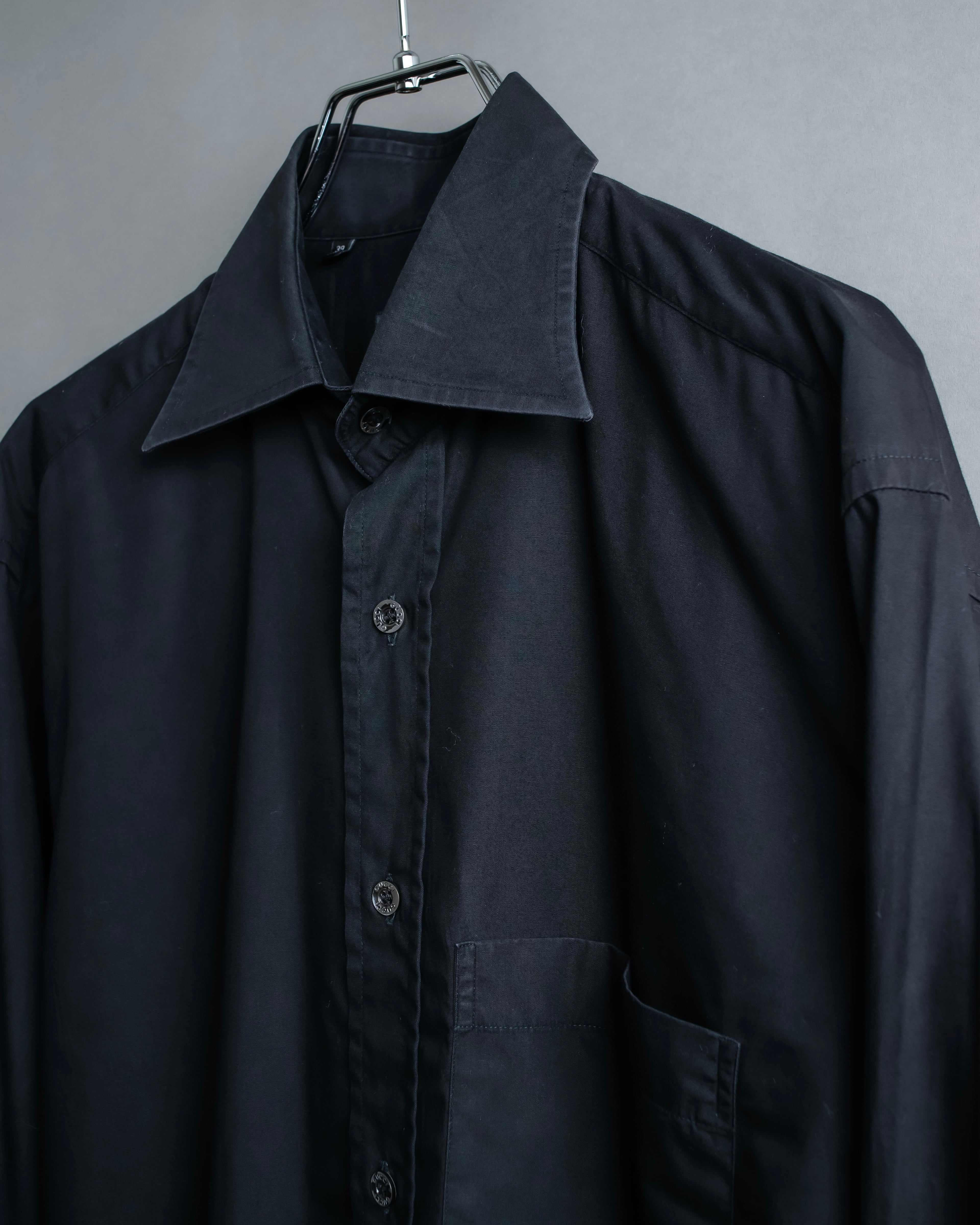 "GUCCI" Horizontal collar oversized shirt