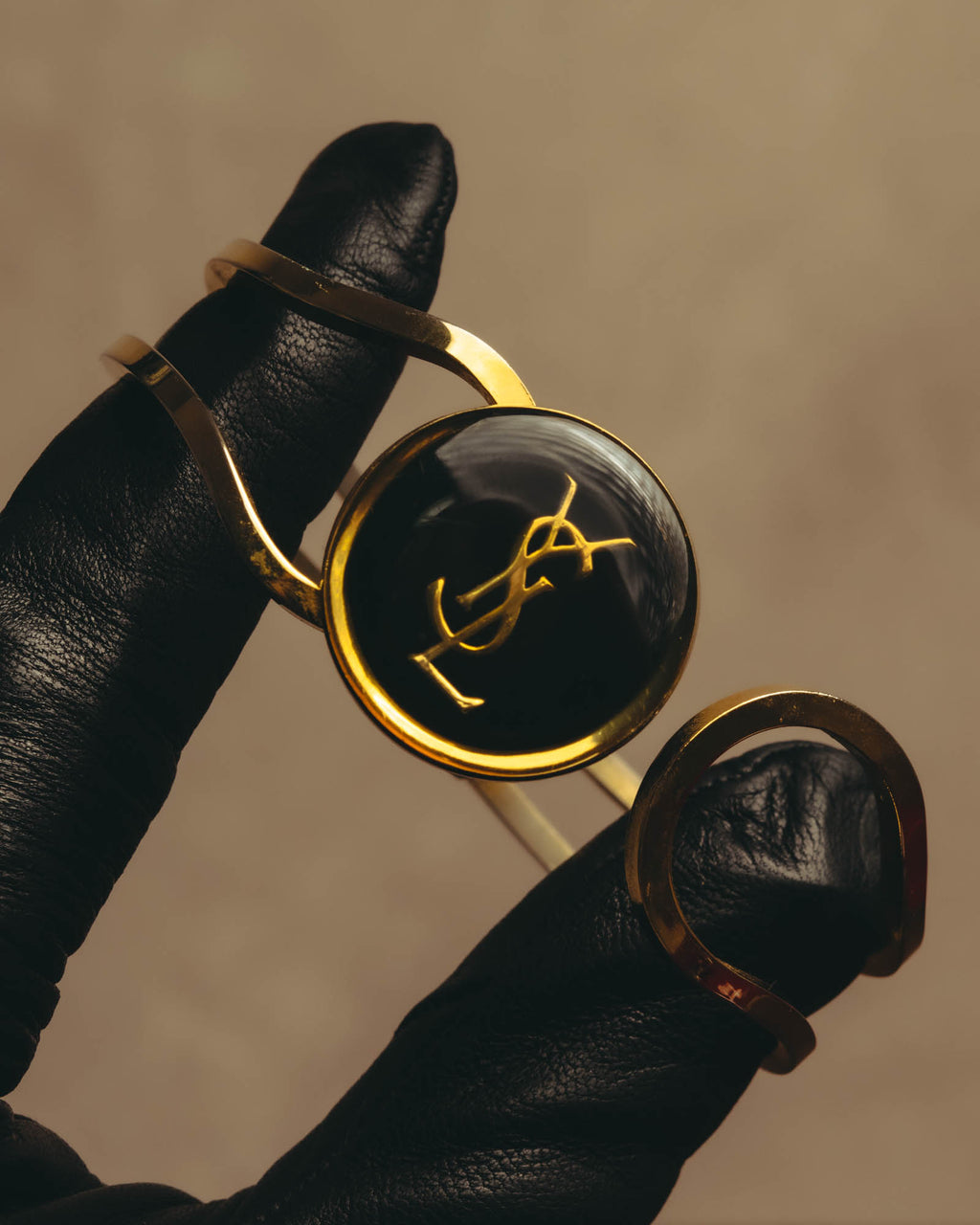 -SPECIAL- "Yves Saint Laurent" 80's-90's Iconic cassandre logo vintage bangle