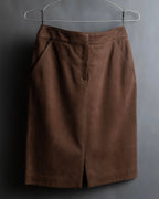 "LOEWE" Three-dimensional ribbed lamb leather set up