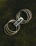 “Christian Dior” 00’s-10’s Silver 925 multi band logo ring