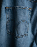-MOOD MILLÉSIMES- 00’s softly faded loose straight denim pants 569 by “Levi’s”