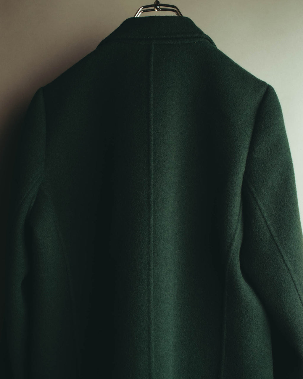 "Yves Saint Laurent" late 80's-early 90's Structured wool mohair double breasted coat