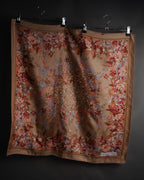 “Christian Dior” 1970’s-1980’s Floral print silk scarf