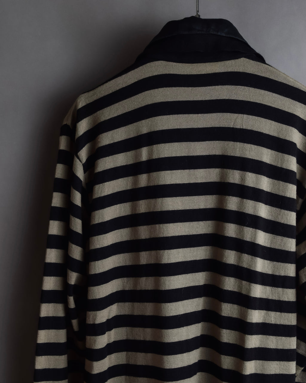 "GIANFRANCO FERRE" Striped contrast collar knit polo