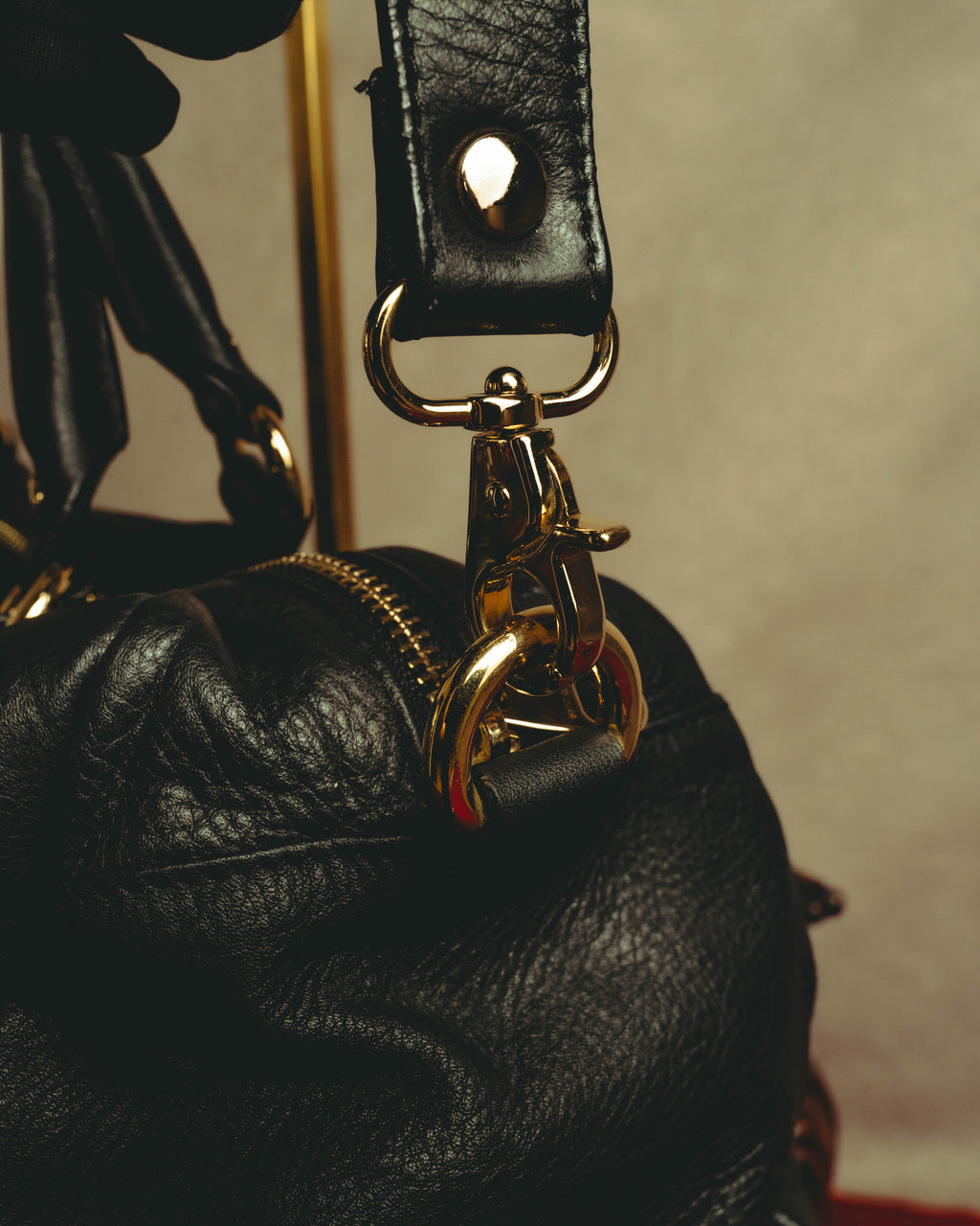 “RED VALENTINO” 2010’s lace bow leather two-way bag