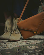 -SPECIAL- "HERMES" 70's-80's Vintage Lydie leather shoulder clutch bag