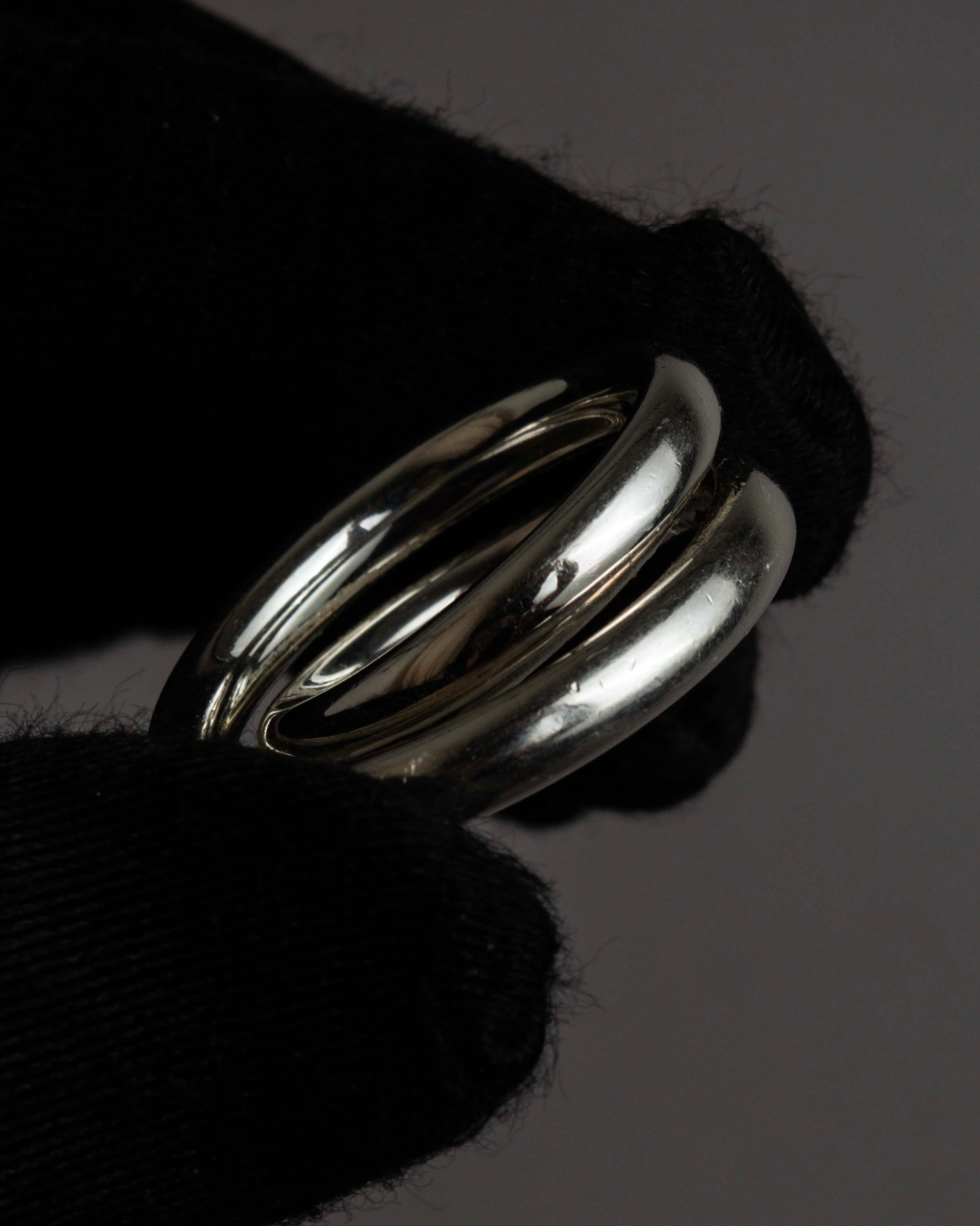 "HERMES" Vertige polished silver 925 ring