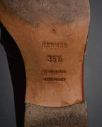 “HERMES” 90’s-00’s Chaine d’ancre hardware loafers