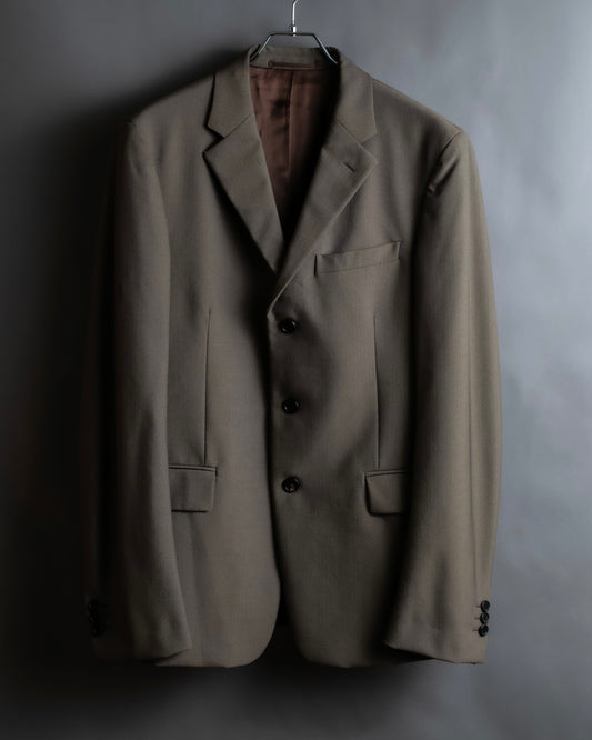 "PRADA" 3 button oversized tailored jacket