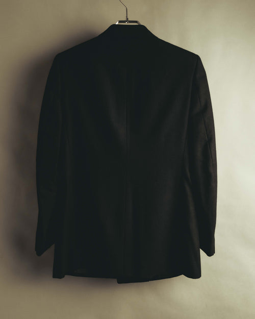 “Yves Saint Laurent” 80’s-90’s Structured peak lapel double breasted wool jacket