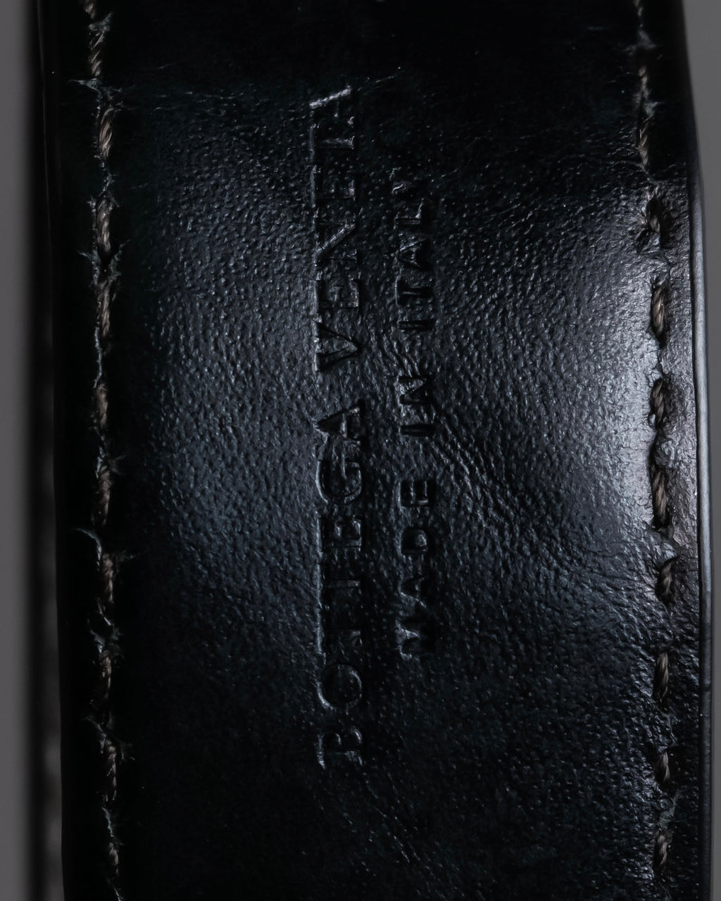 "BOTTEGA VENETA" Intrecciato technique leather belt