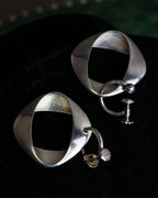 "GEORG JENSEN" Henning Koppel design sculptural silver earring