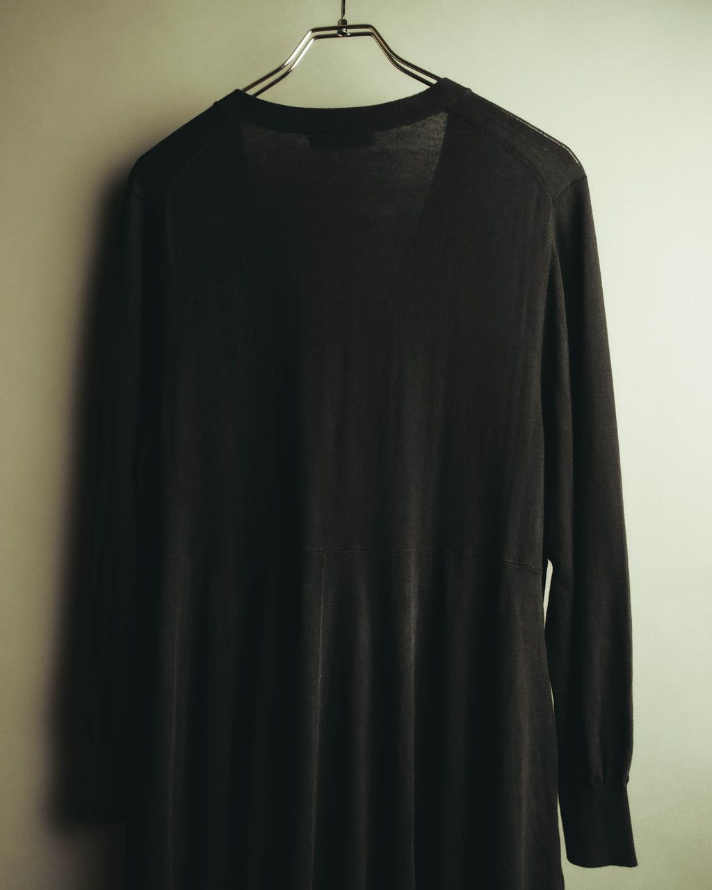 “Y’s for living” Late 2010’s-early 2020’s Draped cotton button-front long dress