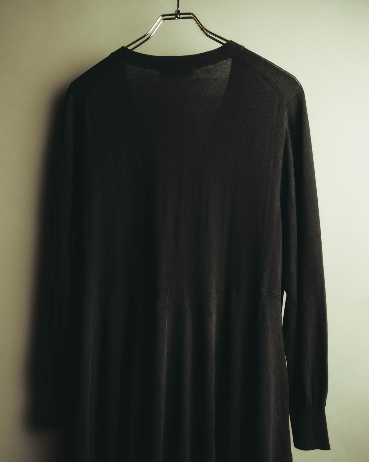 “Y’s for living” Late 2010’s-early 2020’s Draped cotton button-front long dress