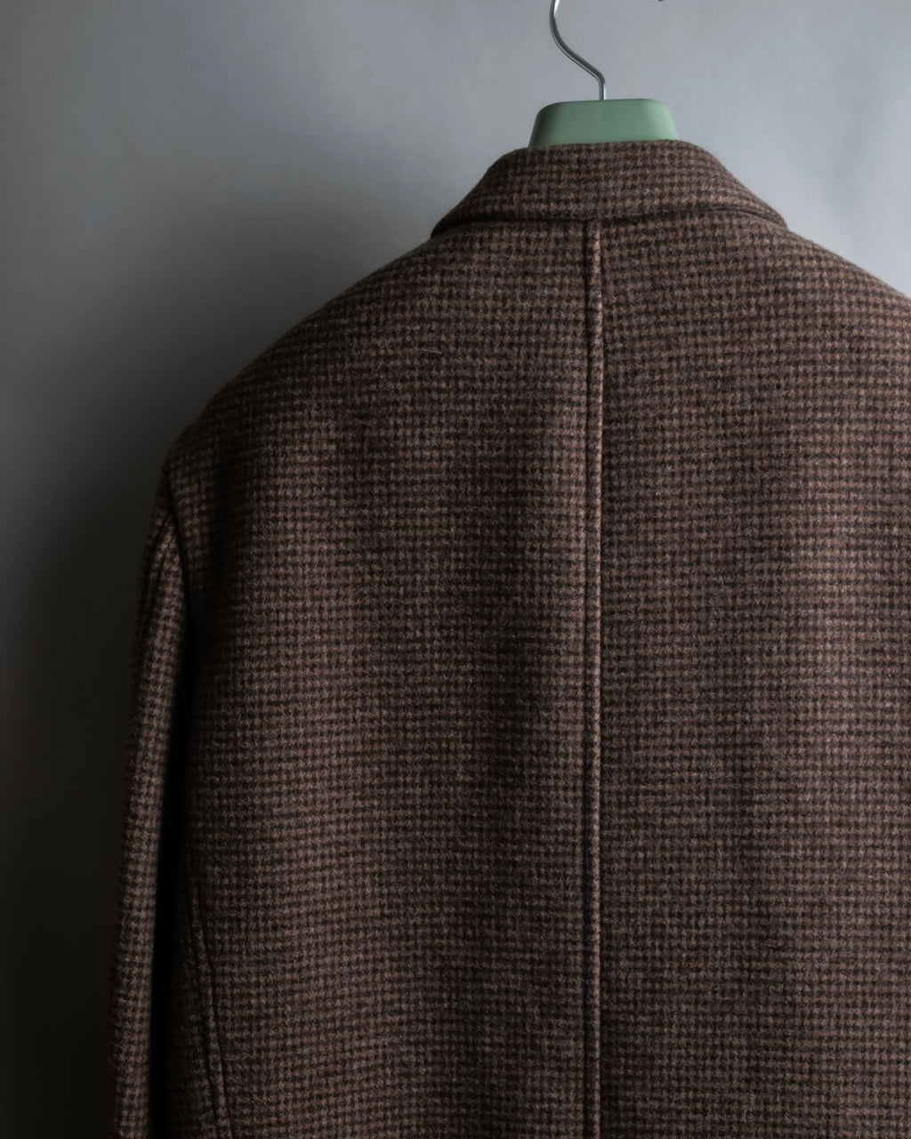 "COMME des GARCONS
HOMME DEUX" Brown checked pattern tailored jacket