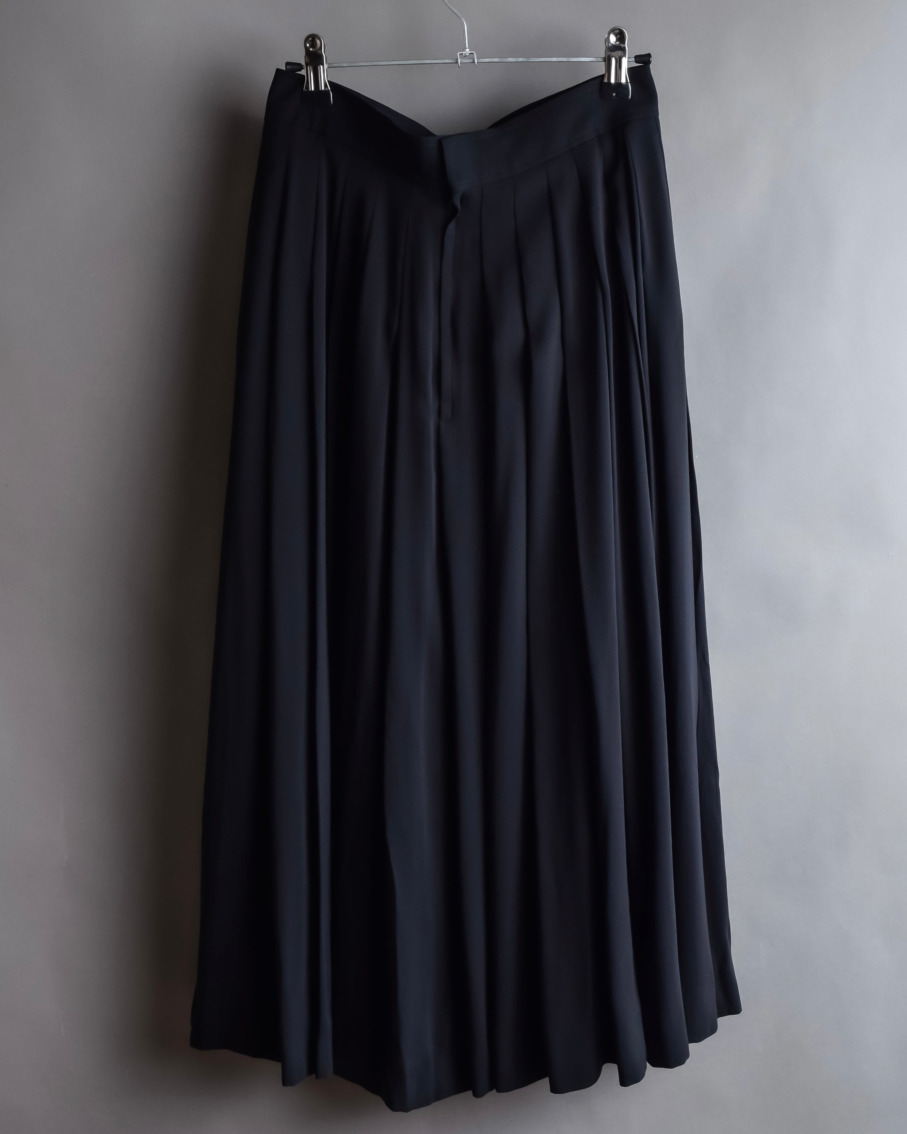 "Chloe" Fold-in pleats maxi length skirt