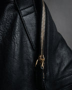 “Alexander McQueen” 2000’s Soft leather zip tote bag