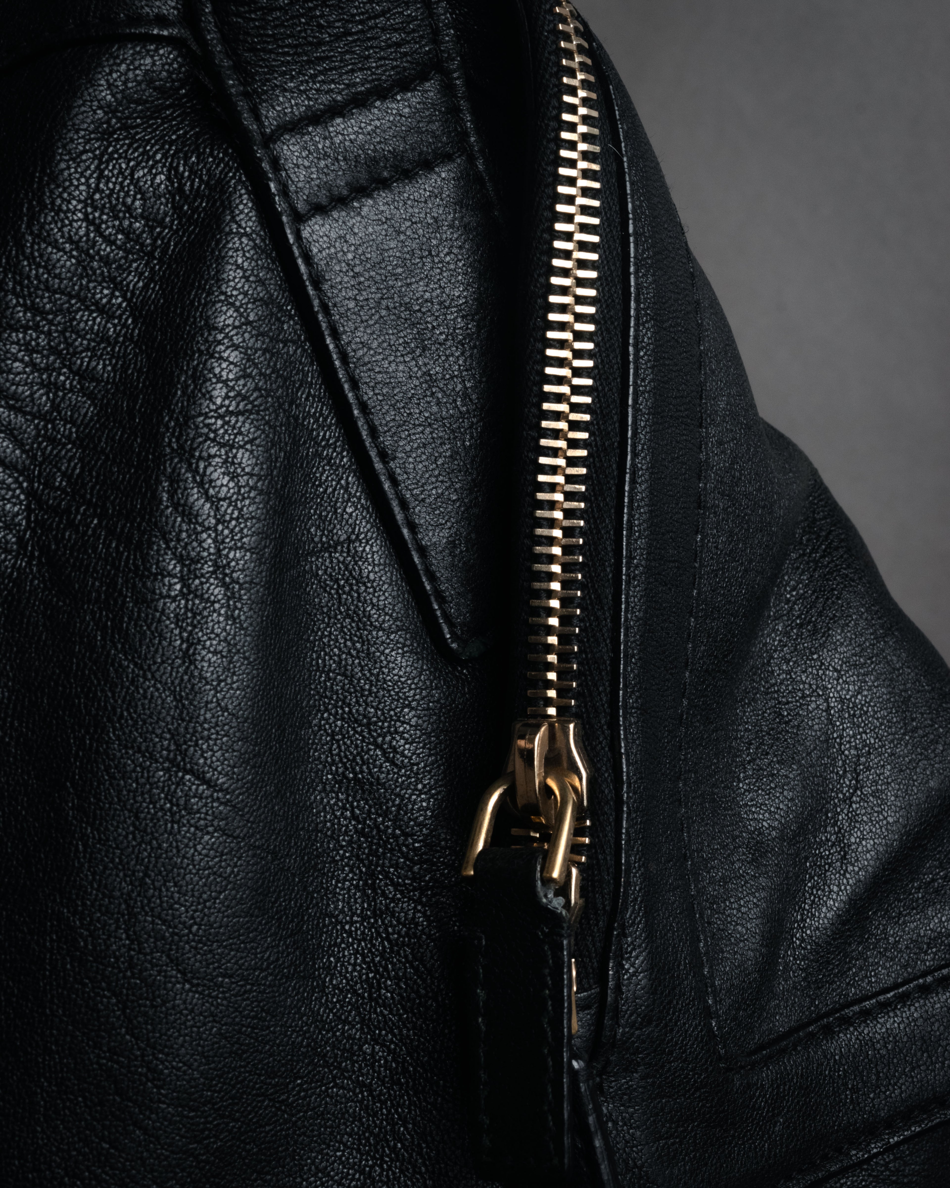 “Alexander McQueen” 2000’s Soft leather zip tote bag