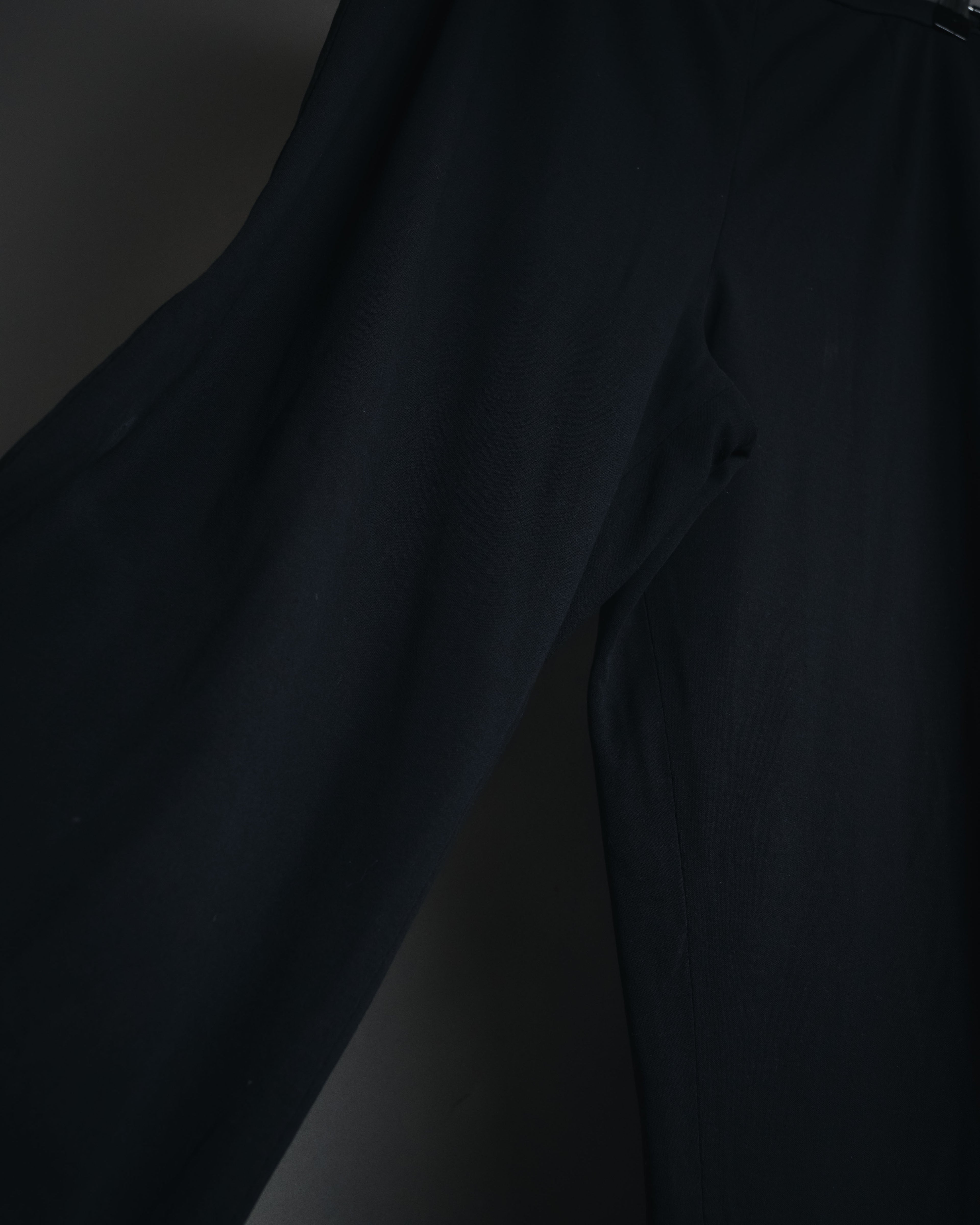 "YVES SAINT LAURENT" Elegant draped tailored slacks