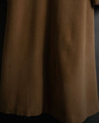 "ISSEY MIYAKE" 03AW Angora wool blend flared silhouette coat