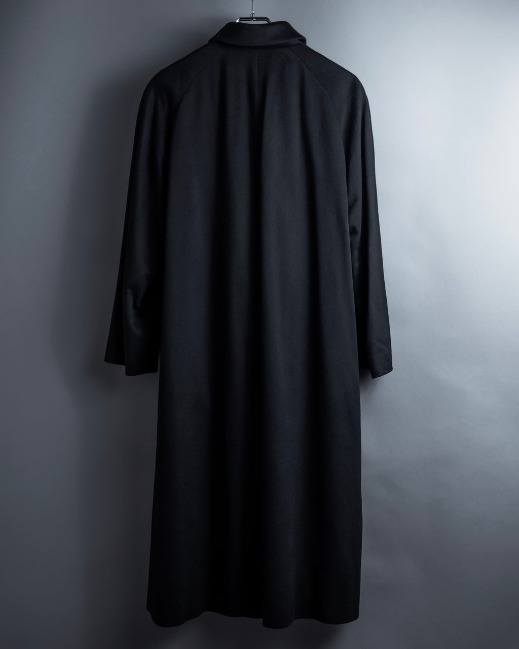 "Vintage raglan sleeve 100% cashmere stand-collar coat"
