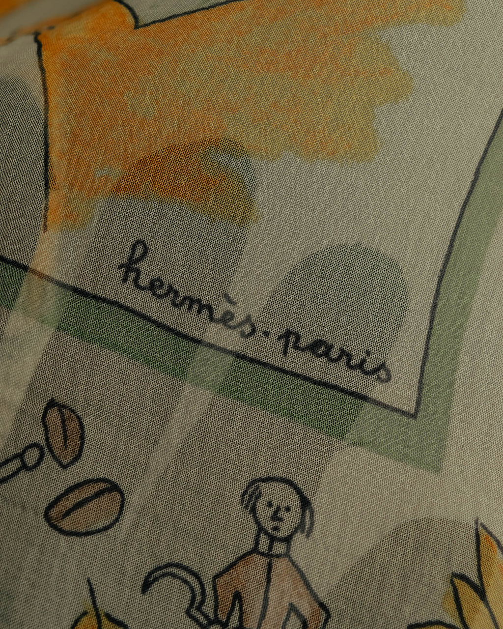 “HERMÈS” 90’s-10’s Retour à la terre silk scarf