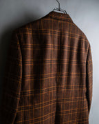 "Burberrys" Warm-colored checked twill tailored jacket