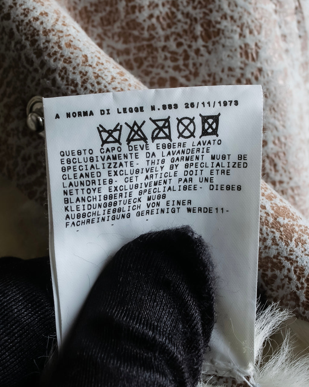 "Dolce &amp; Gabbana" Mouton &amp; knit combination design coat