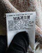 "Dolce &amp; Gabbana" Mouton &amp; knit combination design coat