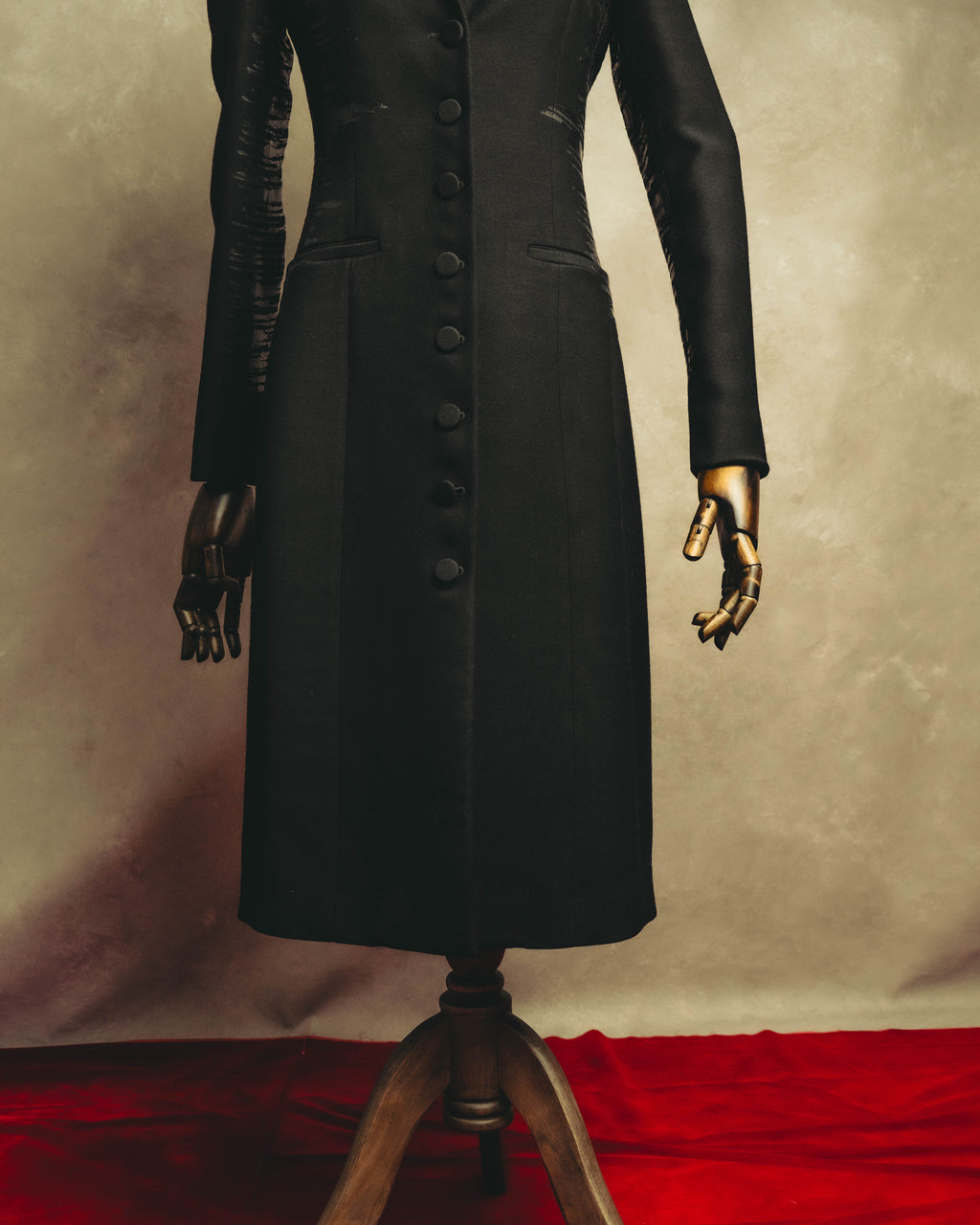 "Bottega Veneta" 90's-00's Sculptural tailored long coat