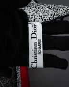 “Christian Dior” 80’s-90’s Jewelry motif monogram silk scarf