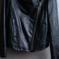 "HELMUT LANG"Boa switching shape leather zip-up jacket