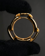 “HERMES” 90’s-00’s Chaine d’ancre scarf ring