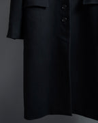"GIANFRANCO FERRE" Multiple button sequences shaped long coat