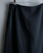 "HERMES" Button detailed flared midi skirt