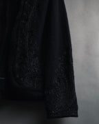 Chaqueta de piel con bordado de cuentas de los años 00 de Ralph Lauren