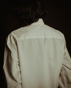 –SPECIAL– "BALENCIAGA" 2005-06’s Round collar chin tab paneled dress shirt