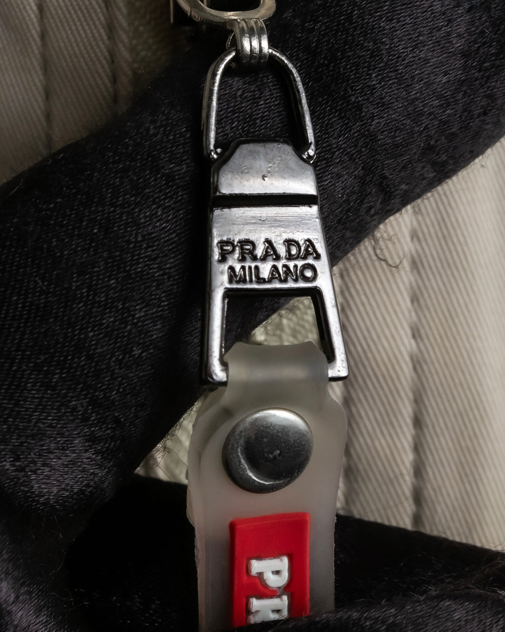 "PRADA" Military detail cotton jacket